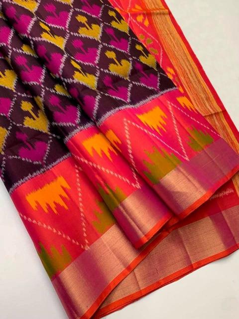 Dhayana dola silk potala 02 bollywood saree wholesale